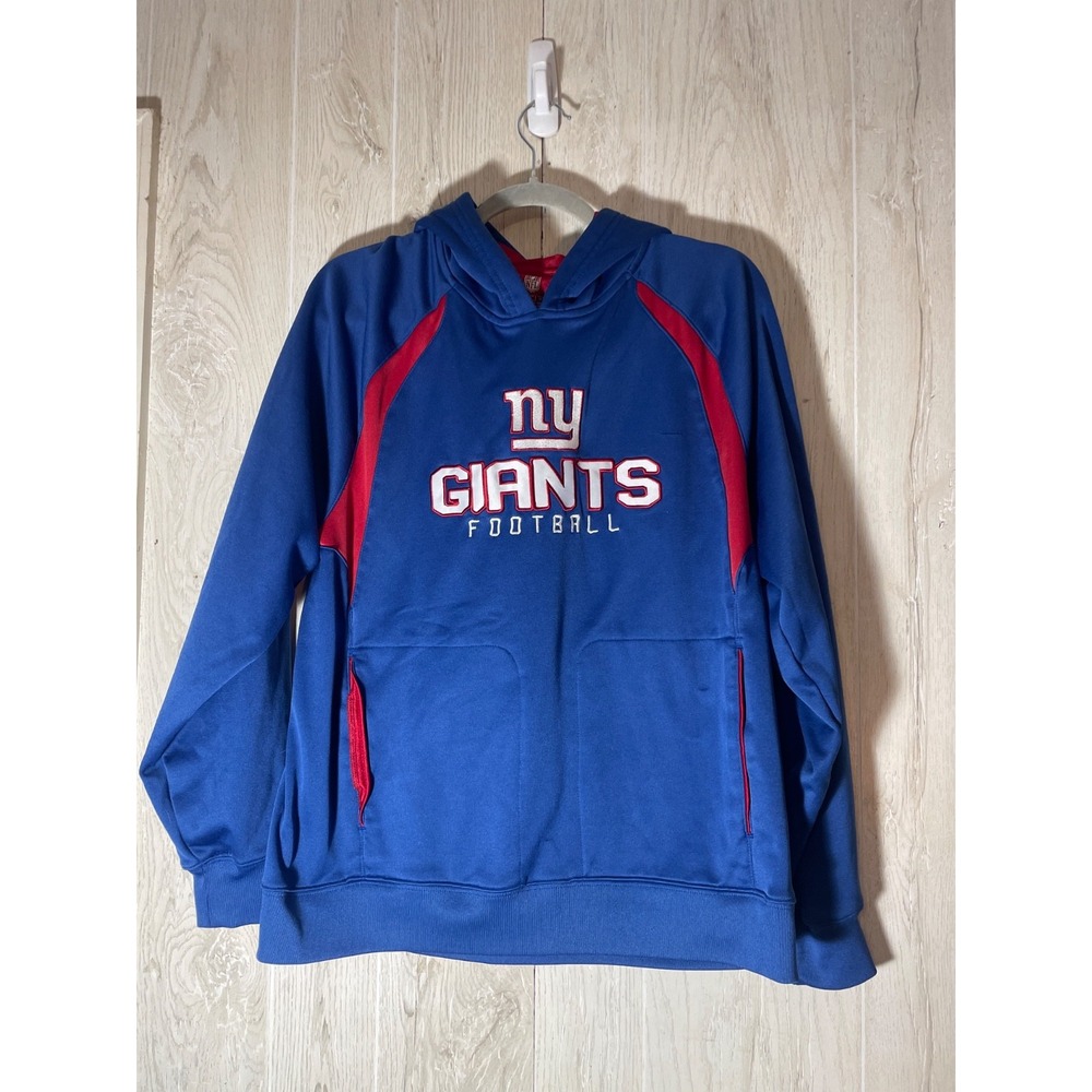 Majestic NFL New York Giants Football Sweater‎ Hoodie Mens Large